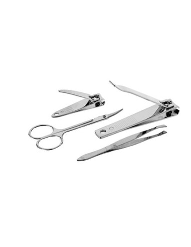 BAZAR IGIENE PERSONA: vendita online Set Manicure 4 Pezzi in Acciaio: Tagliaunghie, Forbici, Pinzetta, Pratico e Resistente i...