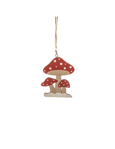 PENDENTE 21049 FUNGHI LEGNO H10,5CM