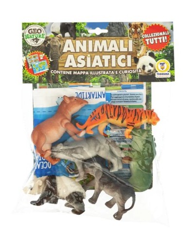 GEO NATURE 68892 BLISTER 6 ANIMALI ASIATICI