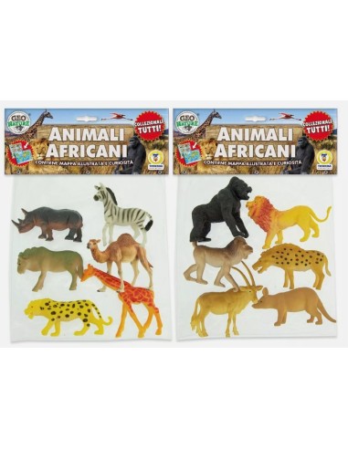 GEO NATURE 68893 BLISTER 6 ANIMALI AFRICANI