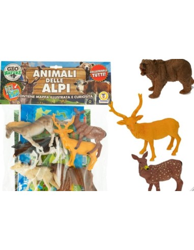 GEO NATURE 80115 BLISTER 6 ANIMALI DELLE ALPI