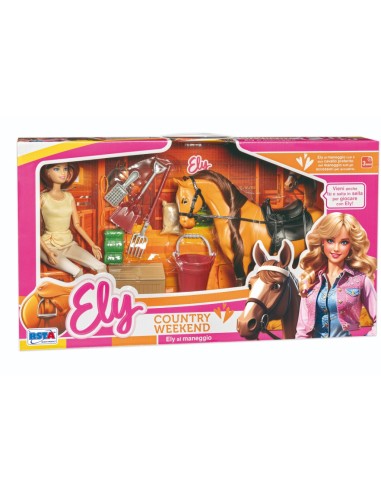 ELY 11953 BAMBOLA CON CAVALLO E ACCESSORI