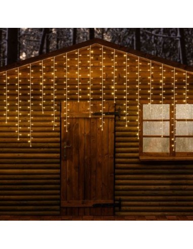 LUCI DI NATALE: vendita online Tenda Luminosa 480 LED Bianco Caldo di Natale, La Magia di Natale per Illuminar Casa Tua in of...