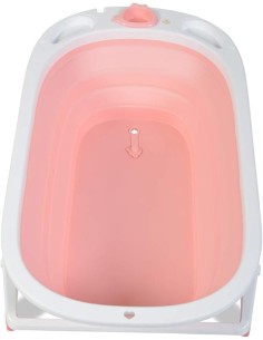 Cangaroo Vasca da Bagno per Neonati Caribbean 83cm Pieghevole con Scarico - Rosa | Shopincasa