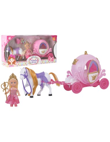 OLLY 42395 PRINCIPESSA CON CARROZZA E CAVALLO