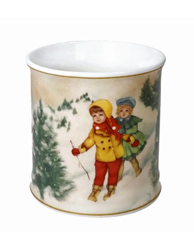 PORCELLANE: vendita online Tazza Mug Cuccioli di Natale Bimbi Felici – La Magia di Natale per le Tue Pausa Caffè in offerta