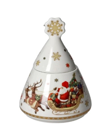 PORCELLANE: vendita online Zuccheriera Brandani Christmas – Eleganza Festiva in New Bone China in offerta