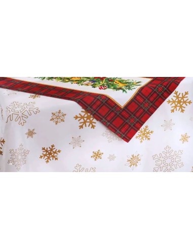 TESSILE: vendita online Tovaglia Brandani 140x180 Fiocchi Oro Christmas – La Magia di Natale a Casa Tua in offerta