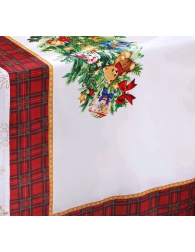 TESSILE: vendita online Tovaglia Brandani 140x240 Christmas con Balza Tartan – La Magia di Natale a Casa Tua in offerta