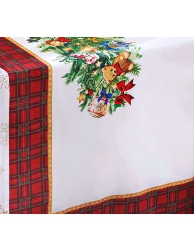 TESSILE: vendita online Tovaglia Brandani 160x300 Christmas con Balza Tartan – La Magia di Natale a Casa Tua in offerta