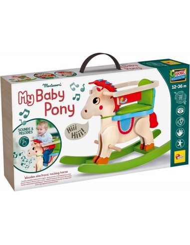 MONTESSORI 107322 BABY PONY A DONDOLO LEGNO