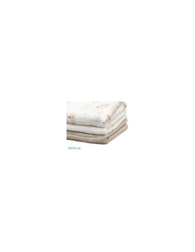 Set di 3 Mussole Bambù e Cotone Anatre Beige - shopincasa.it