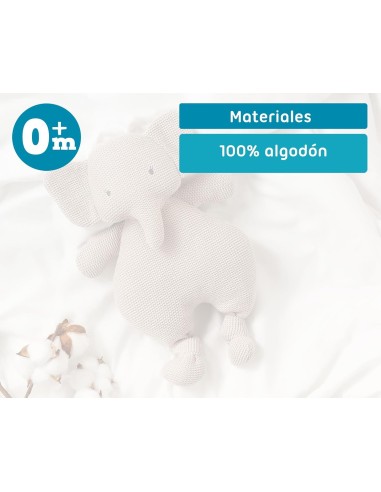 Kiokids Peluche Elefante in Cotone Grigio 33 cm | shopincasa.it