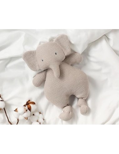 Kiokids Peluche Elefante in Cotone Grigio 33 cm | shopincasa.it