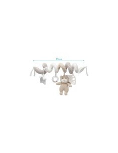 Peluche Spirale Orsetto Beige Kiokids - Shopincasa.it