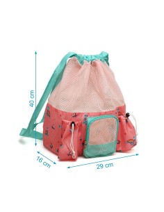 Borsa da Spiaggia Tartarughe Rosa Kiokids - Pratica e Colorata | shopincasa.it