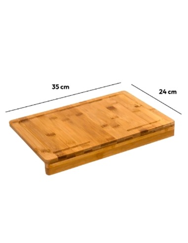 TAGLIERI: vendita online Tagliere in Bambù con Bordo, 35x24x4 cm, Tagliere Cucina Resistente e Naturale in offerta