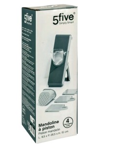 GRATTUGIE E AFFETTATRICI: vendita online Mandolina multi-taglio con spingi-verdure, L. 26,5 x l. 15 x h. 9,5 cm, per affettar...