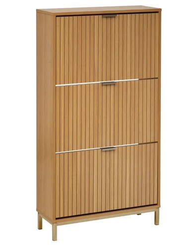 ARMADIETTI: vendita online Scarpiera 3 Cassetti in Legno 63x24x131,5 cm, Pratica e Spaziosa per Organizzare le Scarpe in offerta