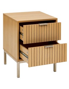 MOBILETTI E CONSOLE: vendita online Comodino "Tasso" 2 cassetti, dimensioni L. 40 x P. 40 x H. 52,5 cm, peso 11,450 kg, desig...