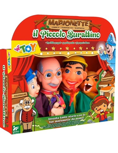 SET MARIONETTE 40772 4 PEZZI MODELLI ASSORTITI