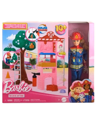 BARBIE HRG55 BAMBOLA VIGILE DEL FUOCO CON ACCESSORI