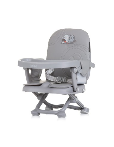 Seggiolone Chipolino Seggiolino lollipop - Booster Seat Pieghevole e Staccabile, Grigio Chiaro | shopincasa.it