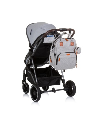 Zaino con Fasciatoio per Passeggino Chipolino Ash Grey - shopincasa.it