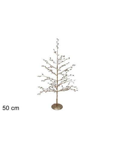 ALBERO 289281 DIAMANTI 50CM CON LUCI ORO