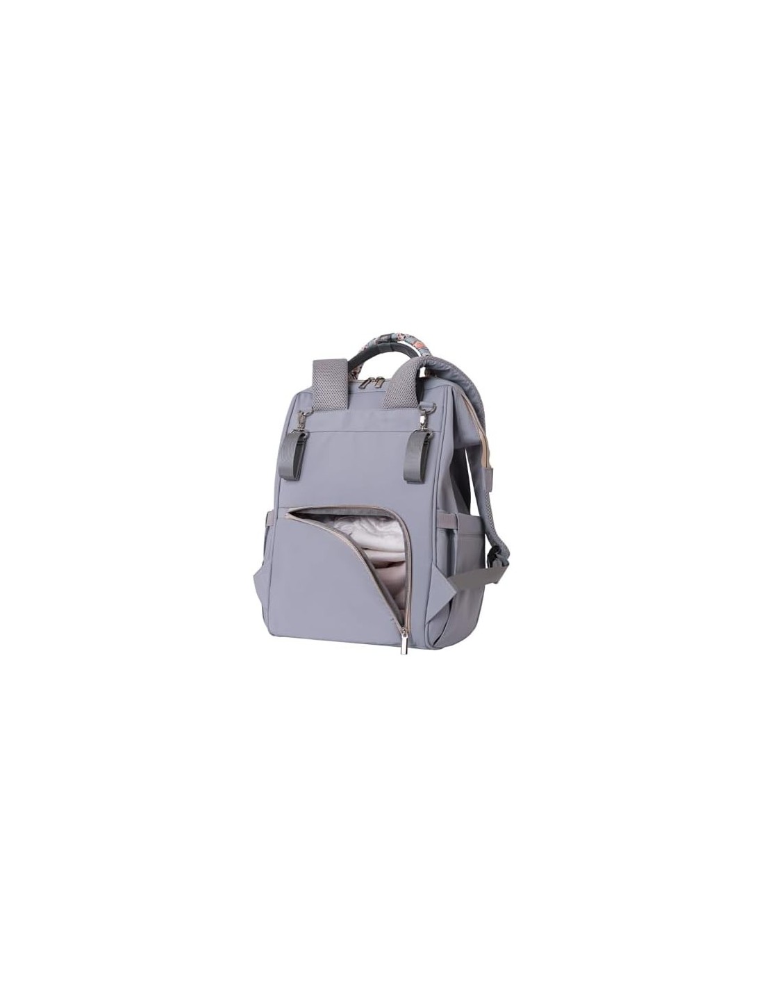 Borsa Fasciatoio Myla Kikkaboo - Grigio, con Adesivo Dino Rimovibile | Shopincasa.it