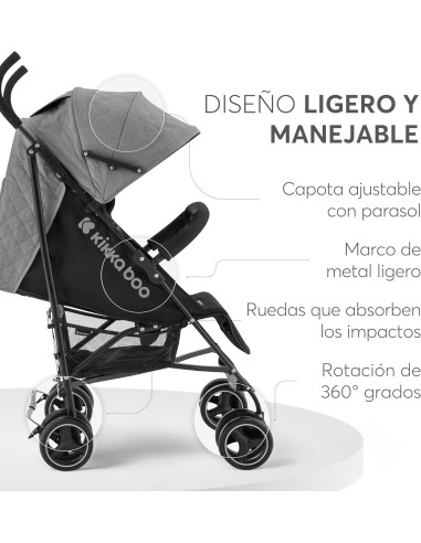 Acquista il Passeggino Kikkaboo in Acciaio - Grigio Scuro | Shopincasa.it