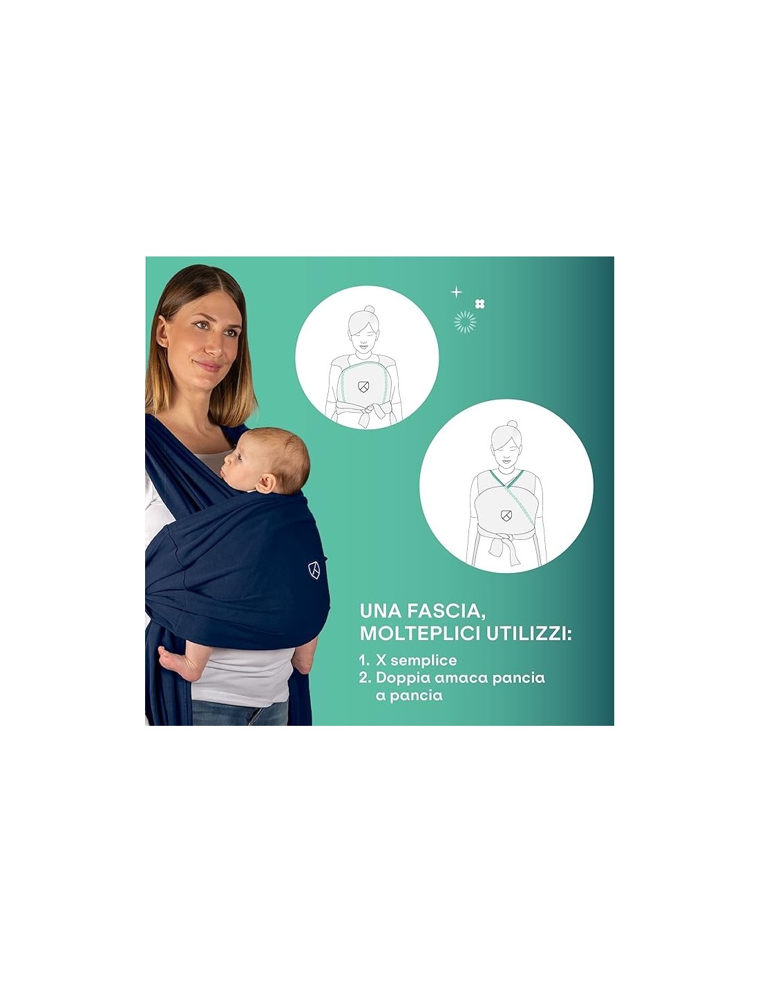 Fascia Porta Bebè Koala Babycare Cuddle Band 2.0 – Resistente e in Cotone Organico su shopincasa.it