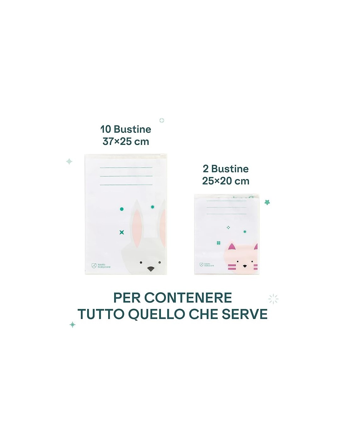 Koala Babycare Corredino Neonato Ospedale – Kit 12 Bustine per Cambio Bebè | shopincasa.it