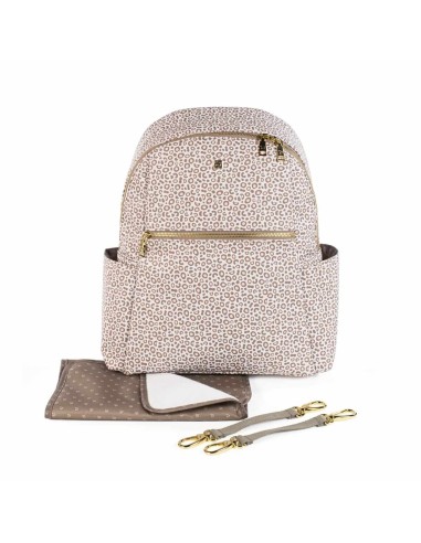 Zaino London Animal Print in Similpelle Beige | ShopInCasa