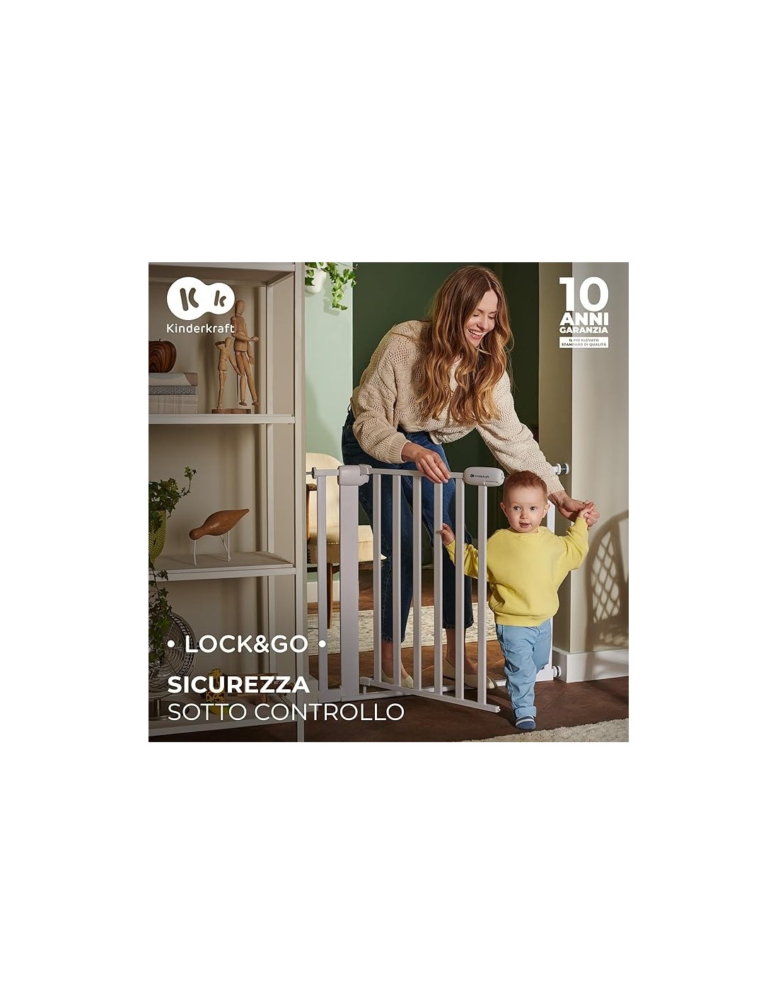 Kinderkraft LOCK&GO Cancelletto di Sicurezza - Shop in Casa