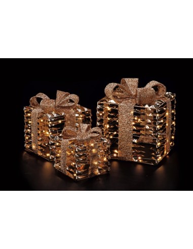 PACCO REGALO 106535 1 MIS CON LUCI LED 15X15X17CM