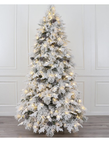 ALBERO DI NATALE CHAMONIX INNEVATO H150CM 160LED