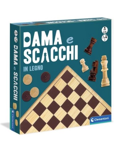 GIOCO 16828 DAMA E SCACCHI IN LEGNO