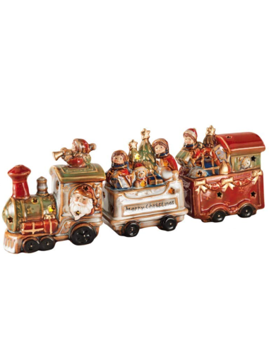 84219 TRENO DI NATALE SET 3PZ PORCELLANA