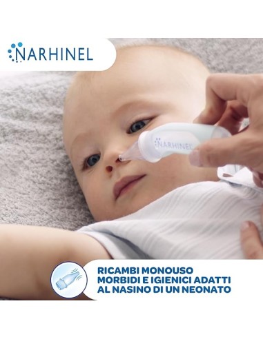 Narhinel Ricambi per Aspiratore Nasale Neonati e Bambini - Usa e Getta - shopincasa.it