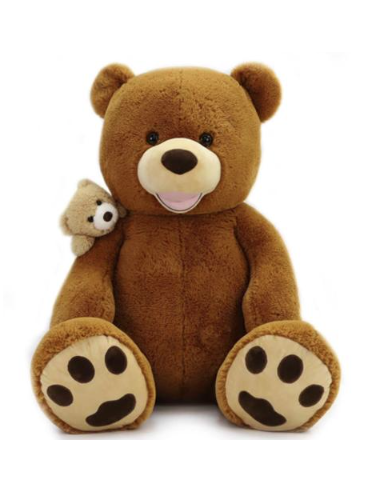 ORSO CON CUCCIOLO RS210170 PELUCHE 130CM