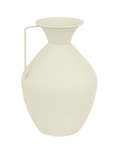 VASI D'ARREDO: vendita online Vaso Sylvain 24x36 cm in Metallo Bianco - Eleganza per il Tuo Ambiente in offerta