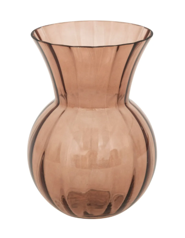 VASI D'ARREDO: vendita online Vaso Alais 16x22cm vetro terracotta, vaso decorativo, vaso per piante, vaso elegante in offerta