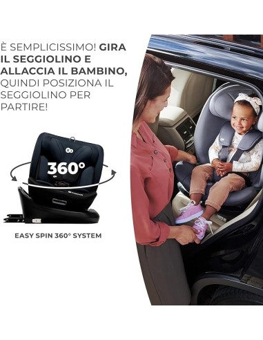 Kinderkraft I-GROW Seggiolino Auto 0-36 kg con Isofix, 360°, Reclinabile - Shopincasa.it