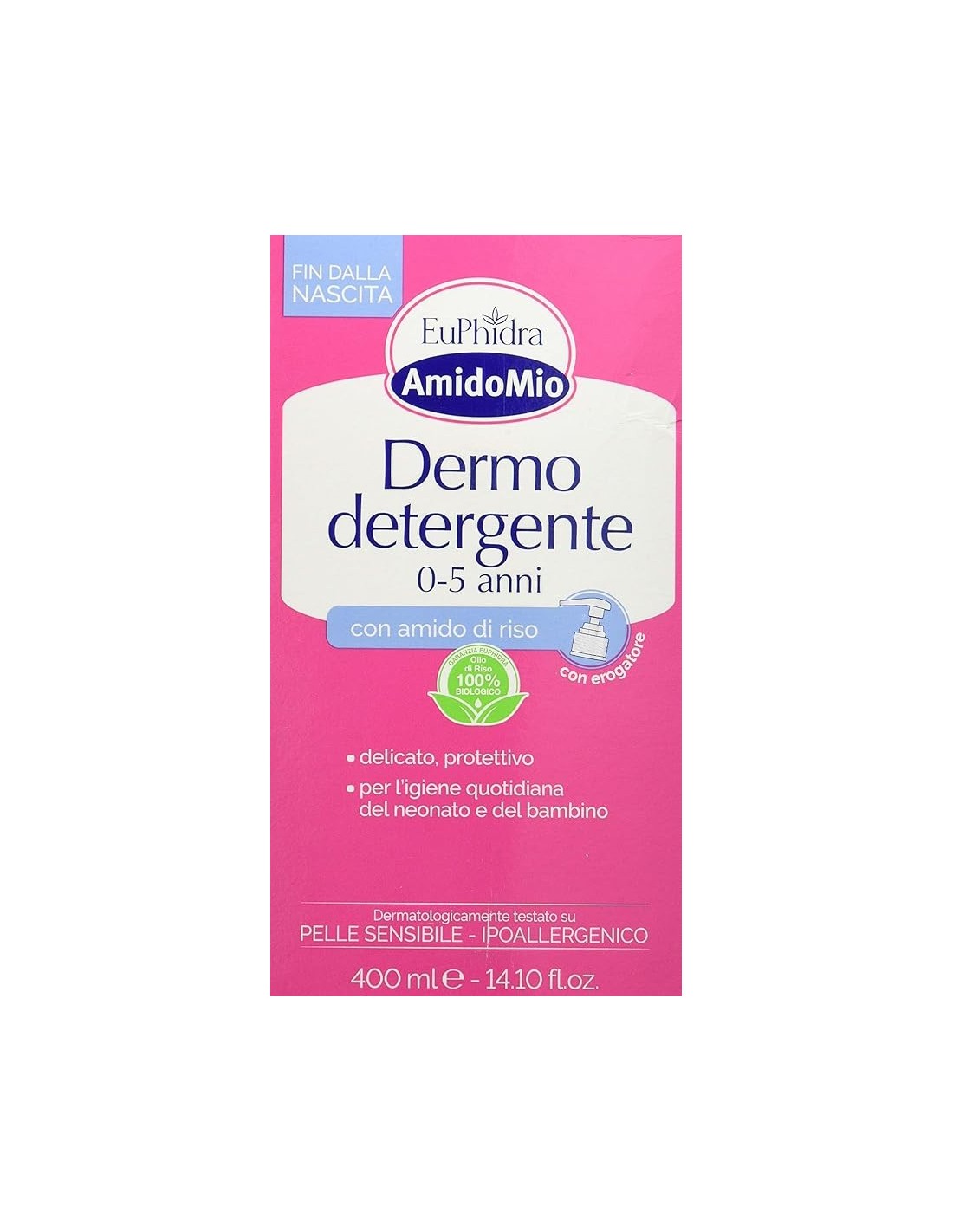 Amidomio Euphidra Dermo Detergente Bambini 0-5 Anni - 400 ml | Shopincasa.it