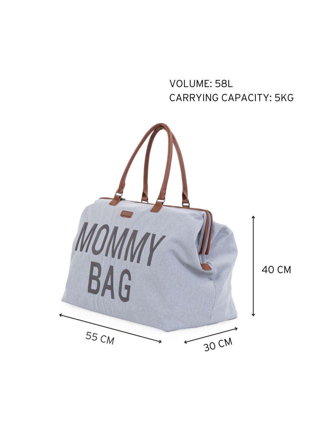 Mommy Bag Borsa Fasciatoio Grigio con Materassino – shopincasa.it