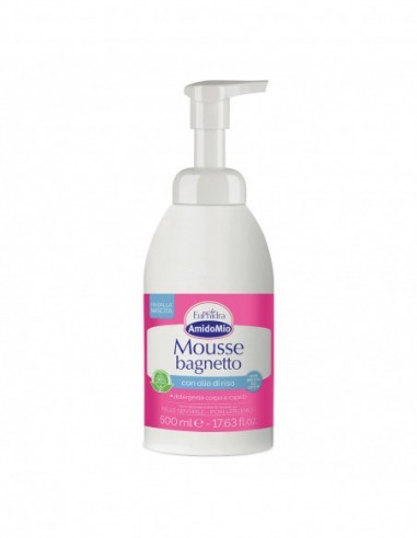 Euphidra Amidomio Mousse Bagnetto 500 ml - Delicatezza per la pelle del neonato | shopincasa.it