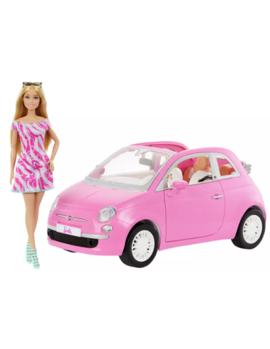 BARBIE HRG59 FIAT 500 CON BAMBOLA