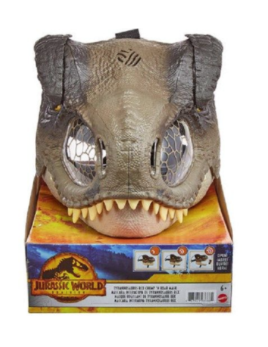 JURASSIC WORLD GWD71 MASCHERA TYRANNOSAURUS REX SONORA