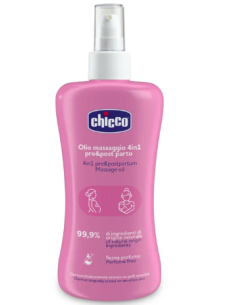 Olio Massaggio Pre e Post Parto 4in1 Chicco - Naturale e Sicuro